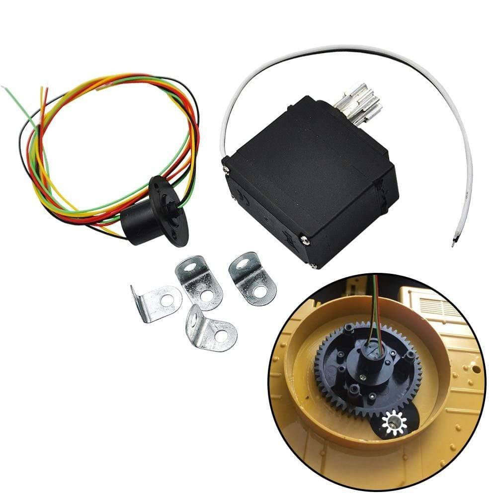 Upgrade Metal Drive Gear With Rotary Motor Set For Huina 1550 15Ch 2.4G 1:14 Rc Excavator Parts &